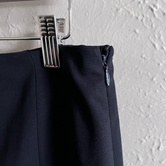 Theory Dark Navy Blue Wool Blend Pencil Skirt Women’s Size 2 *flawed - Picture 5 of 10